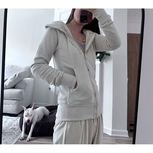 lululemon athletica Light Beige Hooded Jacket